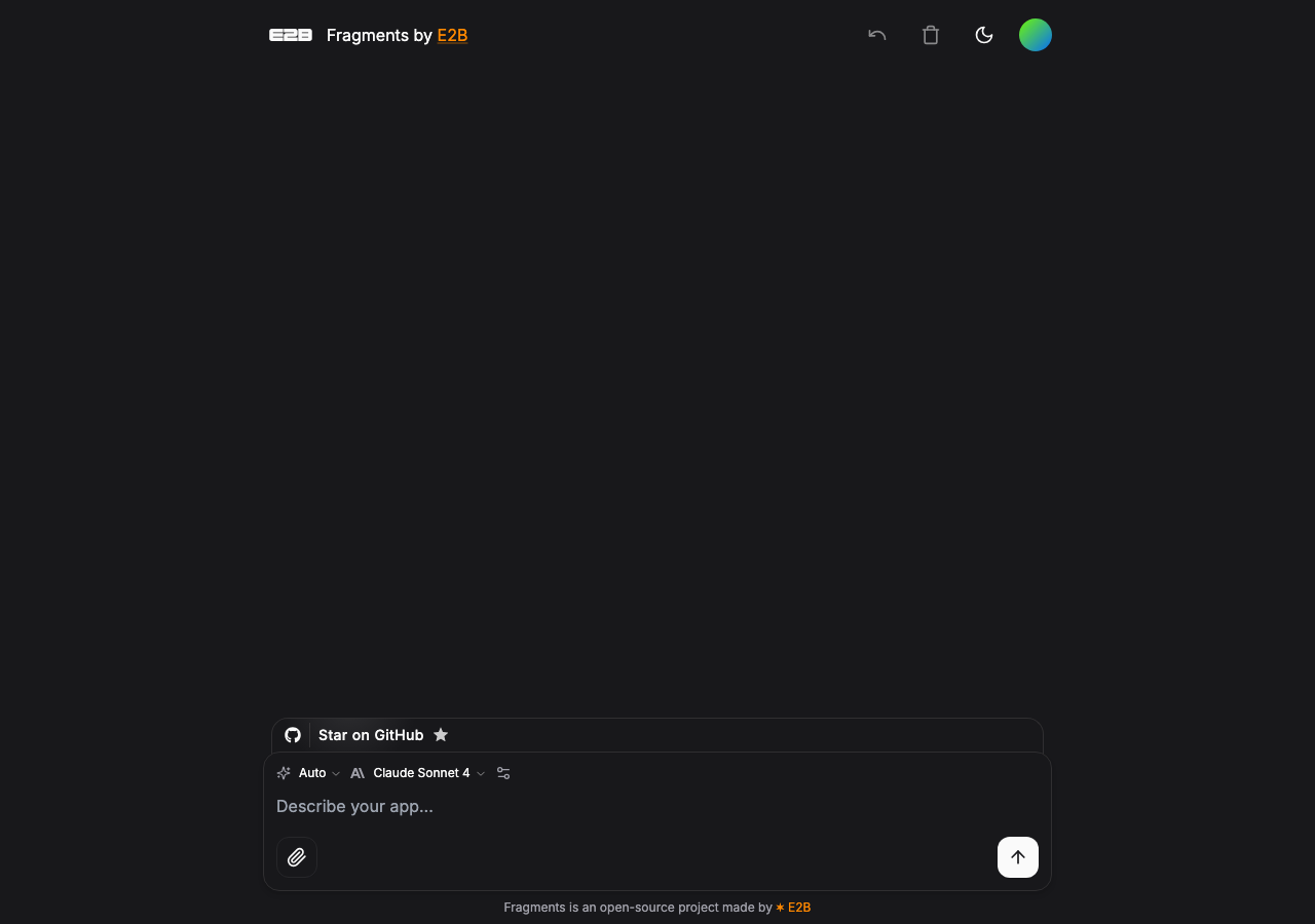 fragments in the browser during the run