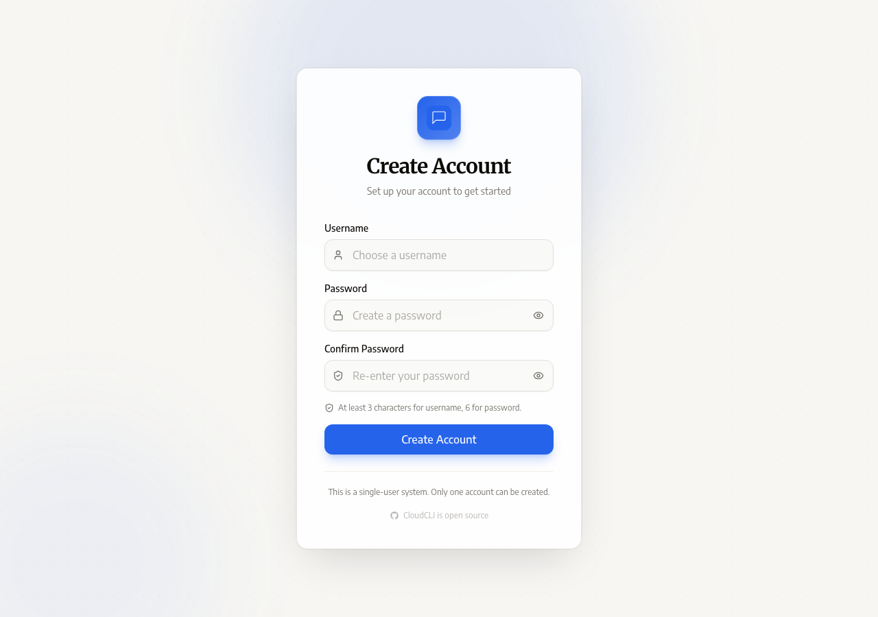 claudecodeui in the browser during the run
