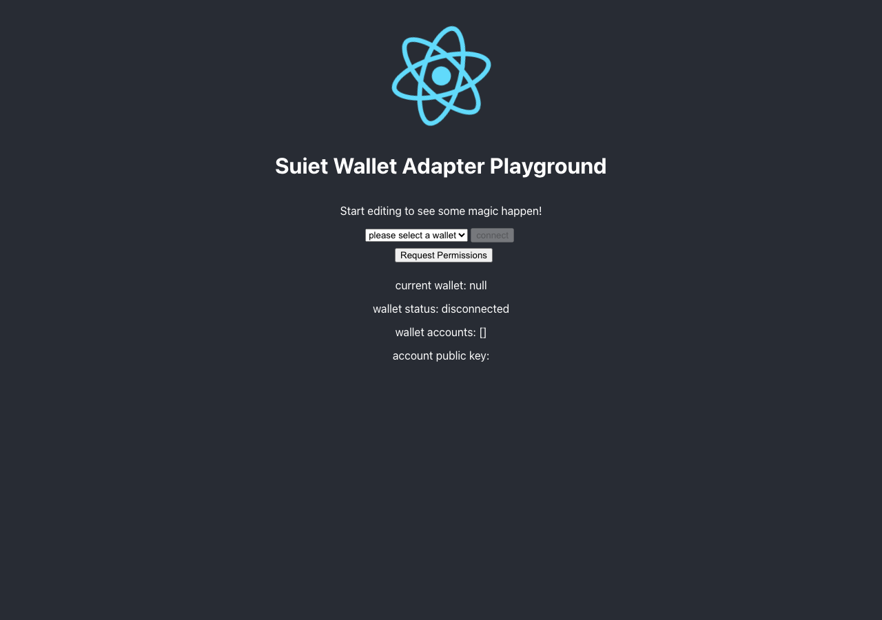 wallet-adapter-example.suiet.app in the browser during the run