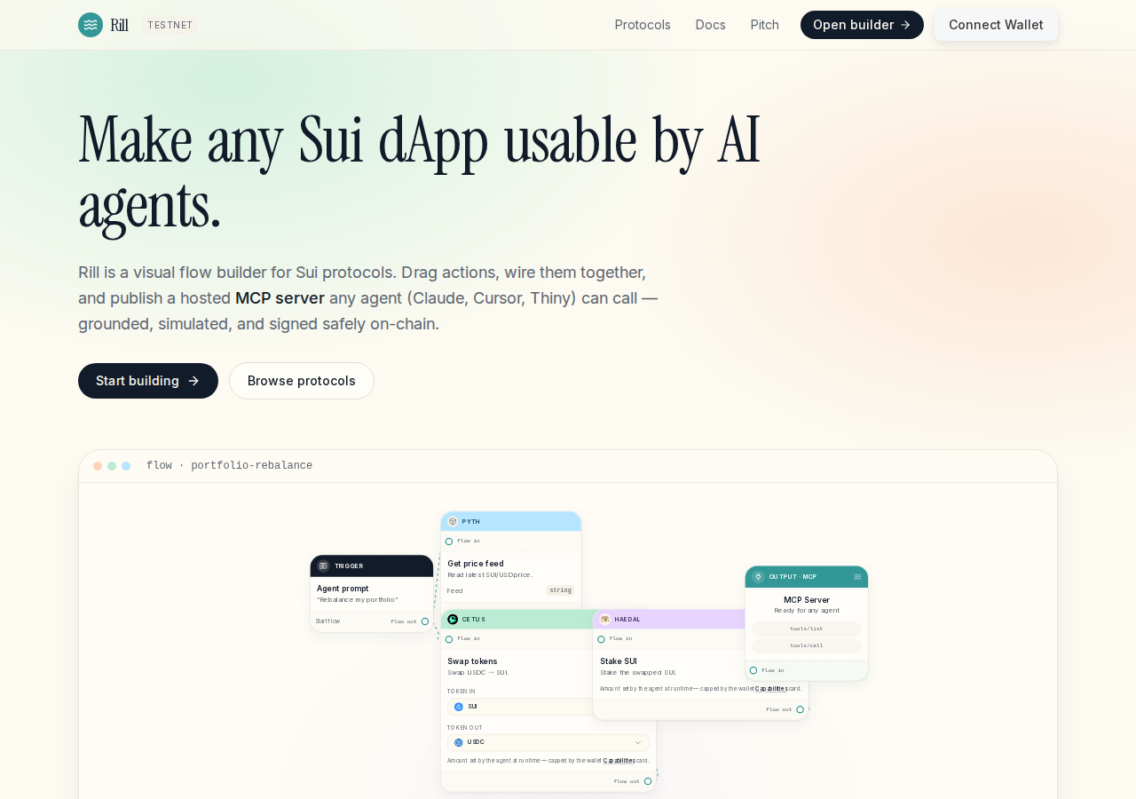 rill.naisu.one in the browser during the run